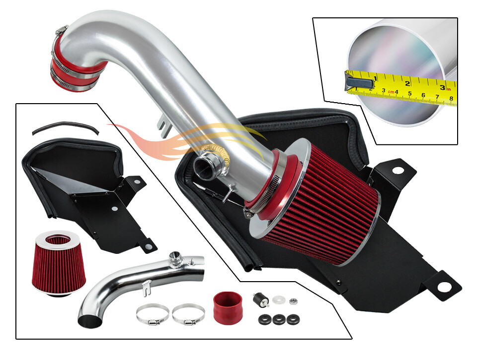 RED Heat Shield Cold Air Intake+Filter For 2015-2020 VW Golf GTi R 1.8T  2.0T | eBay
