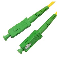 5M 15 Feet Singlemode Simplex Fiber Optic Cable 9/125 SC/APC-SC/APC