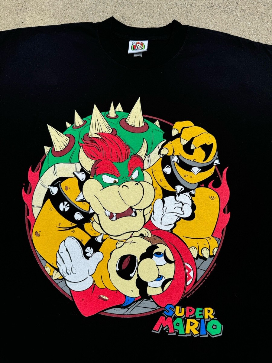 2023 Super Mario Nintendo Bowser Video Game Promo T-Shirt XL 2023 Super Mario Nintendo Bowser Video Game Promo T-Shirt XL