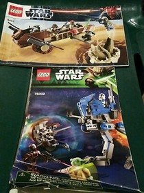 Lego Star Wars Instruction Manuel Booklets 9496  75002 Booklets Only bent covers
