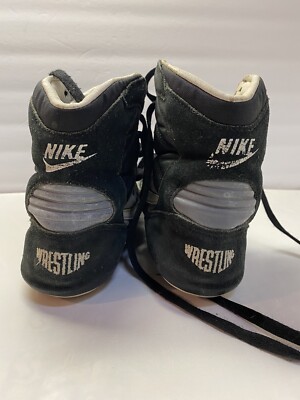 Vintage 1995 Nike Wrestling Shoes Black White Motion M 5 W 7 GRECO SUPREME