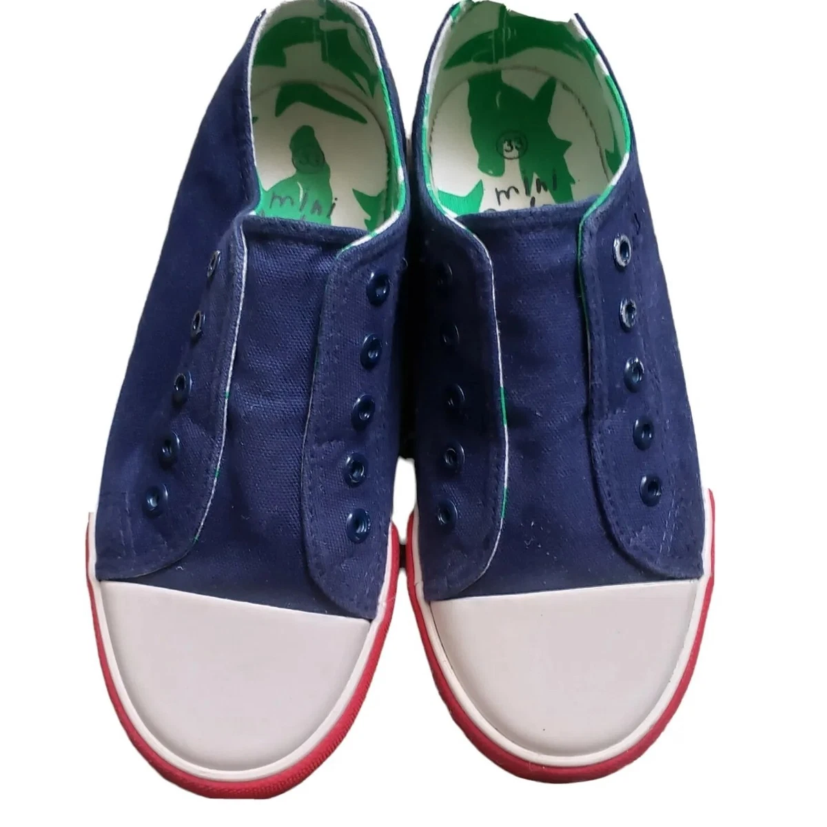 Boden laceless top canvas shoes