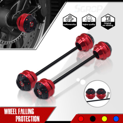For BMW S1000R 2013-2023 Front Rear Wheel Fork Slider Axle Crash Protector Cap