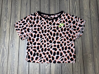 nike leopard print crop top