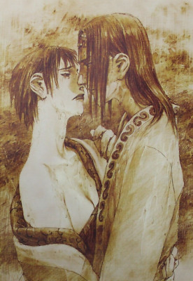 2000s BLADE OF THE IMMORTAL POSTCARD Hiroaki Samura 18 x 12.75 cm. (7'' x 5'') #15