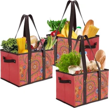 Reusable Grocery Bags Set Durable Heavy Duty Tote Bag Collapsible Grocery Shoppi