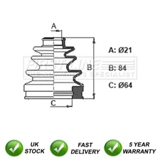 CV Joint Boot Set Front Inner SJR Fits Nissan Skyline 1997-2008 2.5 2.6