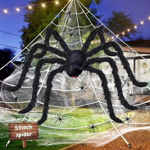 11,8" -78,7" LED gefälschte Spinne Halloween Dekor Spukhaus Requisite riesige Party Zum Selbermachen - Bild 1 von 26