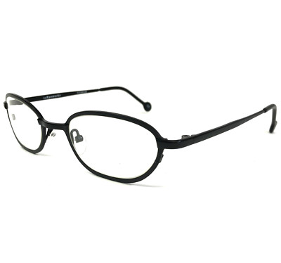 Vintage La Eyeworks Brillenfassung PUNCH 570 Schwarz Rund Vollrand 48-20-125