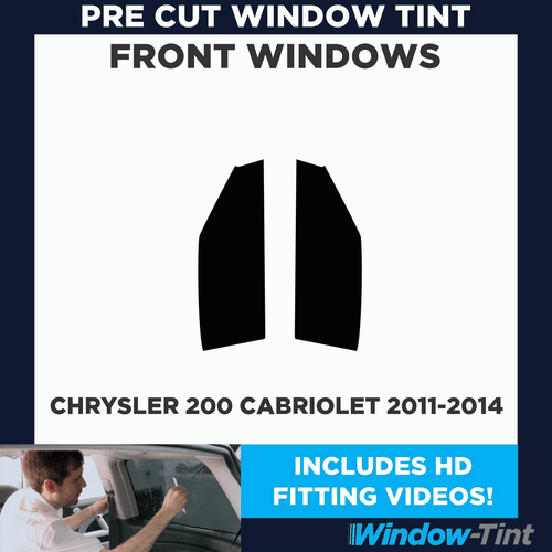 Pre Cut Car Window Tint for Chrysler 200 Cabriolet 2011-14 Front Windows Film - Picture 2 of 10