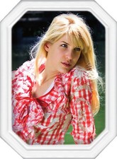 FOTOCERAMICA PER CIMITERO FORMA OTTAGONALE CON BORDO IN RILIEVO VARIE MISURE