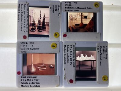 Tony Cragg  Modern Sculpture lot Of 4  35mm Art Slides 6