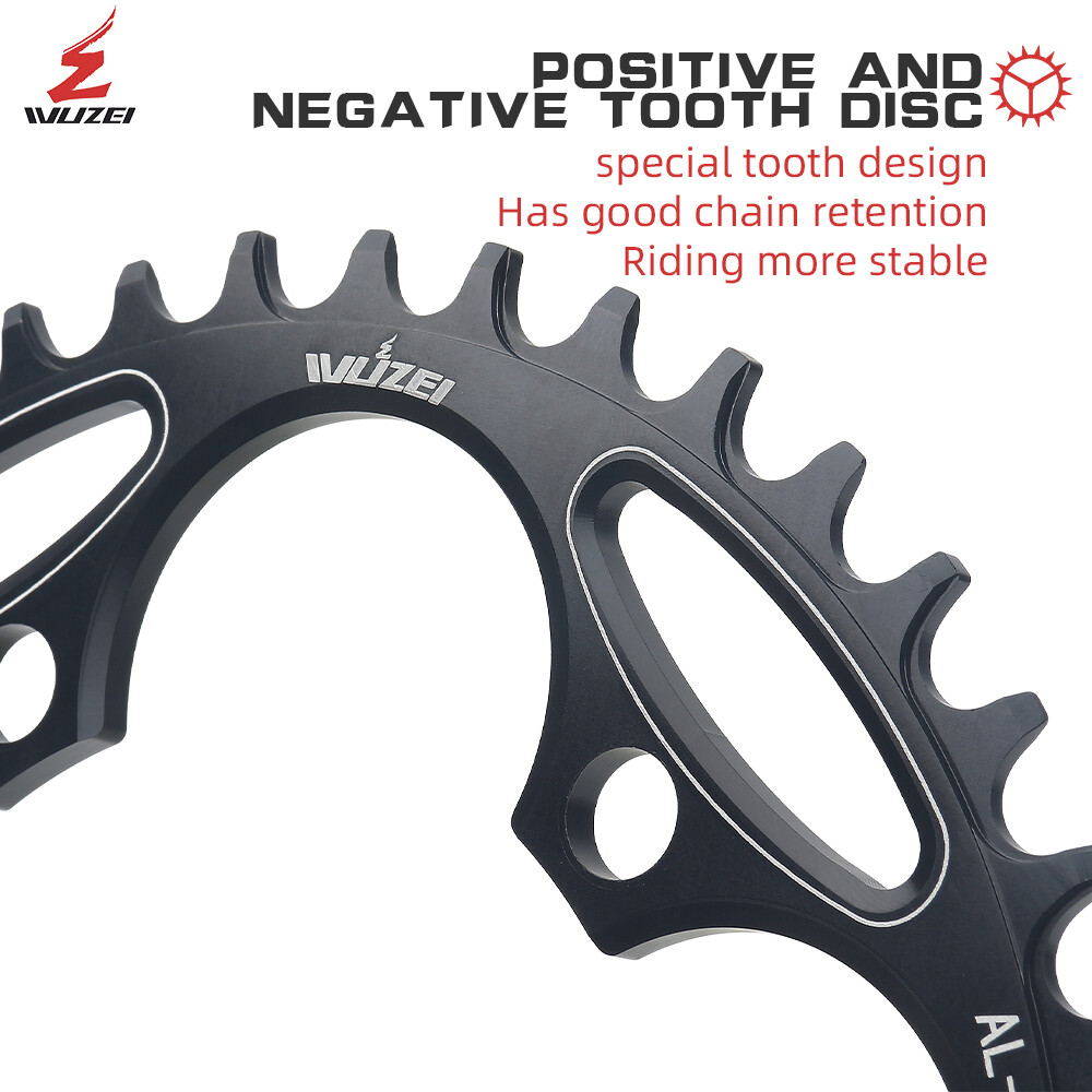 WUZEI 110BCD 130BCD Chainring Narrow Wide Round 36-60 Tooth Road