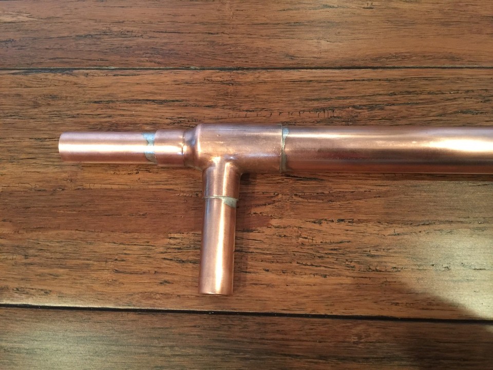 Moonshine Copper liebig condenser Flute Style Jacketed DIY solder your