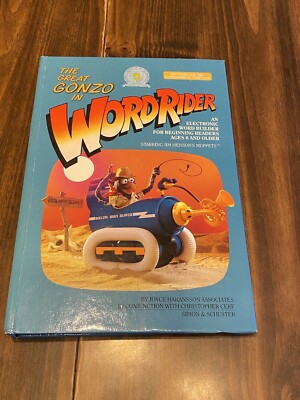 Rare Commodore 64-Word Rider-Muppets- Floppy Disk Video Game-1985