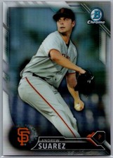 2016 Bowman Chrome Prospects Refractor /499 Andrew Suarez #BCP45 Giants