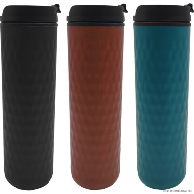 VAKUUMISOLIERTER REISEBECHER THERMOSKOLBEN DOPPELT SICHER UND AUSLAUFSICHER KAFFEE TEE