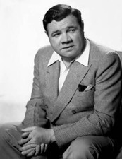 George Herman Ruth is photographed for The Sinclair Babe Ruth Pr 1940s Photo 2