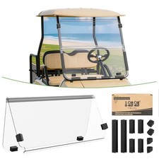 10L0L Foldable Golf Cart Windshield for Club Car DS Gas Electric Models, UV...
