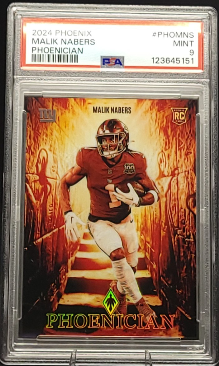 2024 Phoenix Malik Nabers Phoenician RC #PHOMNS MINT 9