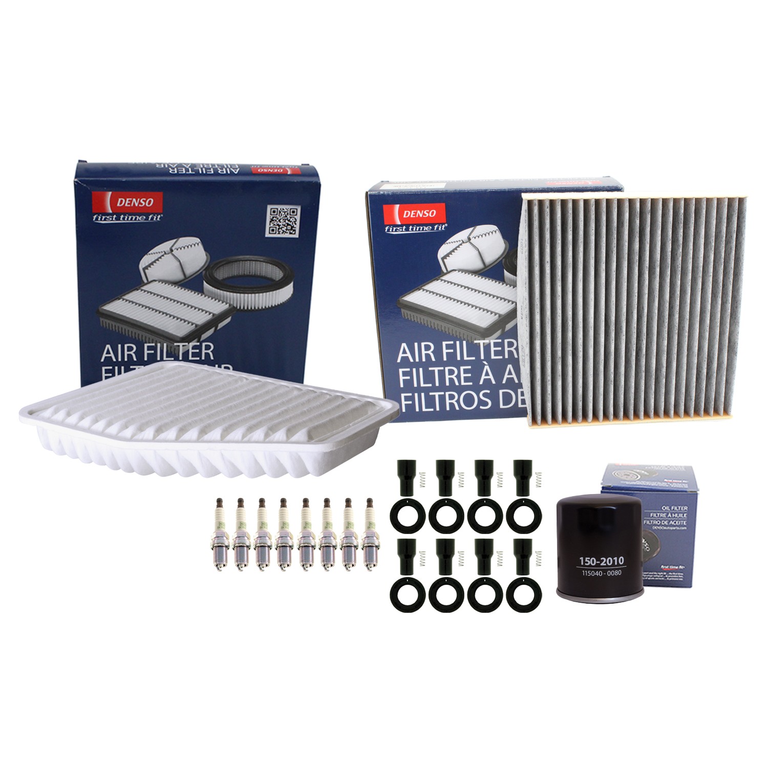 Denso Tune Up Kit NGK 8 Spark Plugs  Boots Kit for Lexus GS430 SC430 V8 3UZ-FE