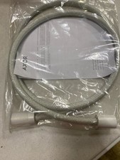 Axor 28261700 Matte White 63" Textile Shower Hose with Cylindrical Nut