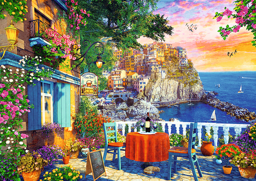 Puzzle (1000 T.) Blick Auf Die Cinque Terre, Italien (Trefl Puzzle) Neu/Ovp-image
