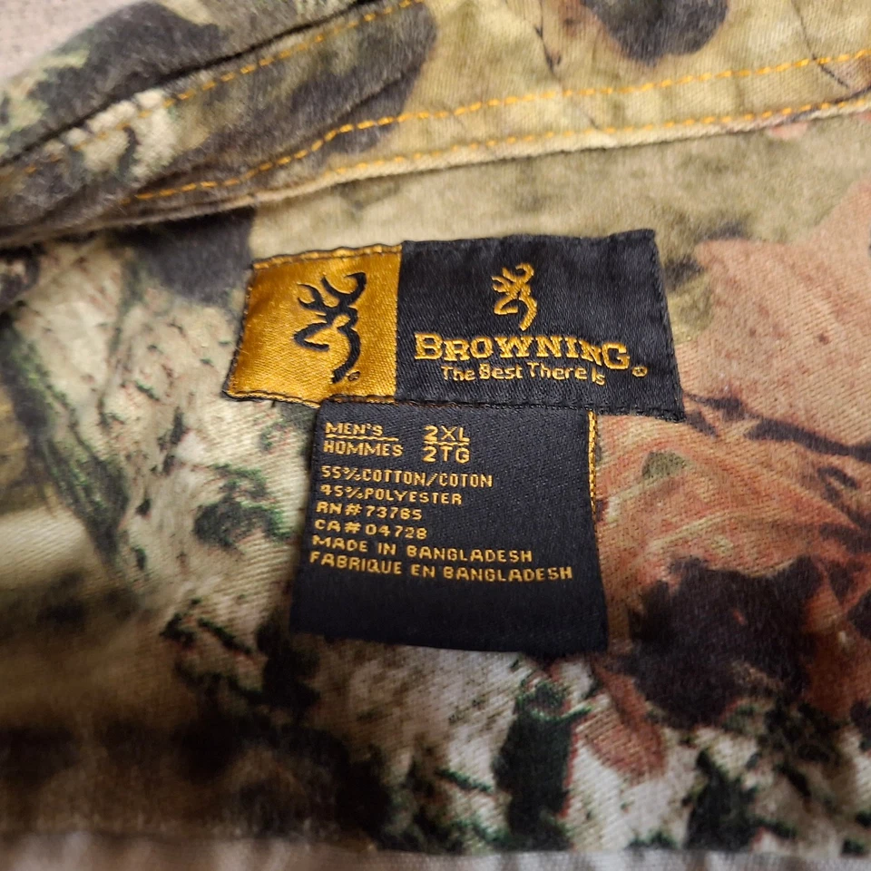 Browning Men's 2XL BreakUp Infinity Camo Button Up Long Sleeve Hunting Shirt - Image 3 of 4