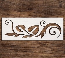 Leaf Border Stencil 3x8 Reusable Plastic ZC-4