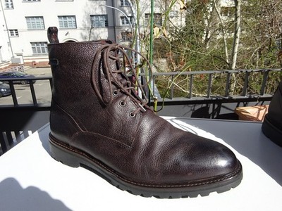 FLORIS VAN BOMMEL mens Goodyear boots SHEEPSKIN Holland size 44 (UK9.5) G 1/2 EXCELLENT