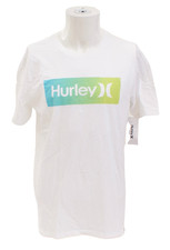 Hurley Men's M White Signature Short Sleeve Tee T Shirt