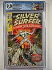 Silver Surfer #18 CGC 9.0 WP Marvel 1970, Black Bolt, Custom Label, Final Issue