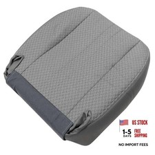 Driver or Passenger Side Bottom Replacement Cloth Seat Cover Gray Compatible