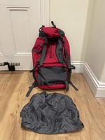 Mountain Warehouse Venture 40L h2O Airback Rucksack / Backpack - Red / Grey