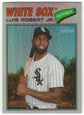 2026 Topps Heritage LUIS ROBERT JR Insert CHROME REFRACTOR Parallel Card