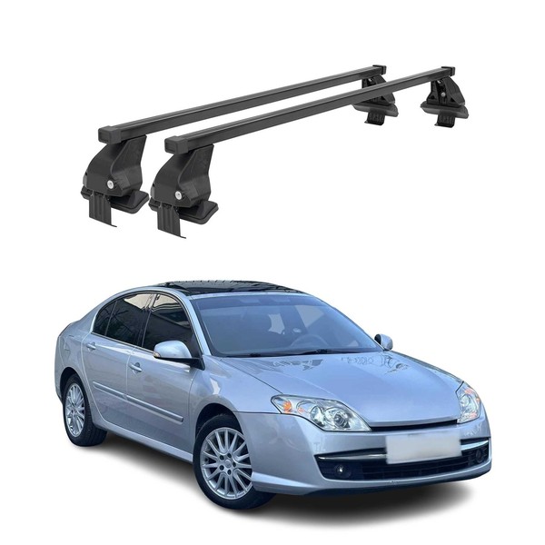Menabo DachträGer GrundtäGer FüR Renault Laguna 2007-2015 50Kg Stahl Schwarz 2X-image