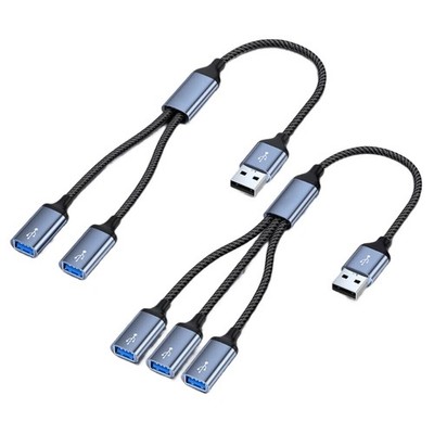 Aluminum Alloy USB Hub Adapters Expansion Quick Data Sync Device Connectivitys