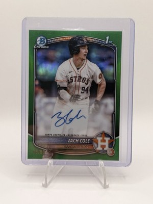 その他 Bowman chrome 2025 Bowman Chrome Prospect Green Refractor 76/99 Zach Cole #CPA