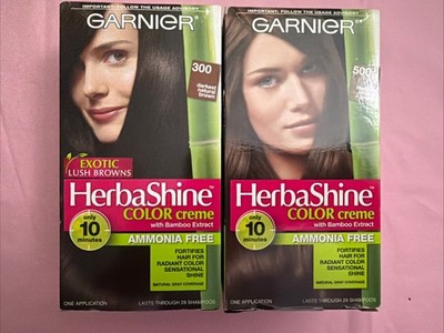Garnier Nutrisse Hai Color 300 Darkest Brown & 500 Medium Natural Brown 2 Pack