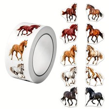 Horse Stickers Running Galloping Horses Pony Mustang Equestrian Scrapbook Craft