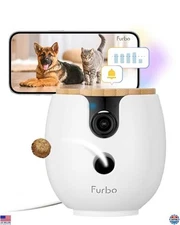 Furbo Mini 360º Pet Camera with Treat Dispenser, Smart Alerts, Subscription Plan