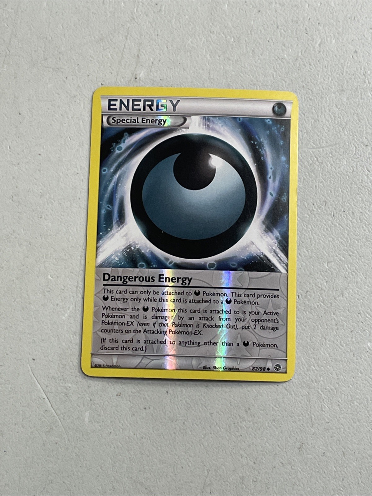 Pokemon TCG 2015 Trading Card -- Ancient Origins Dangerous Energy 82/98 Rev Holo