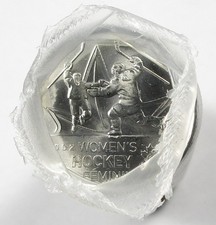 2009 Canada Twenty Five Cent Mint Roll - Vancouver 2010 Olympics - Womens Hockey