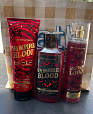 Bath  Body Works Vampire Blood 3 Item Body Care Set Body Cream Mist Body Wash