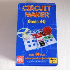 Elenco Electronics Circuit Maker Basic - 40 Snap circuits - model cm-40.