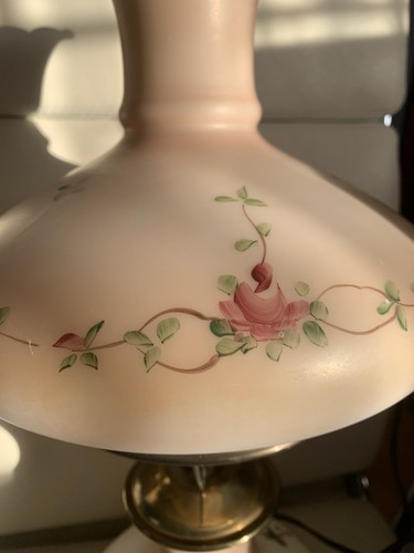 Vintage Accurate Casting Electric 4-Way Hurricane Style Table Lamp Hand painted - Picture 16 of 20