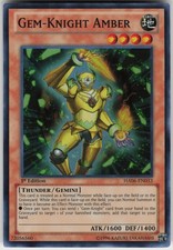 1st Ed Super Rare Gem-Knight Amber HA06-EN033 Hidden Arsenal 6: Omega Xyz