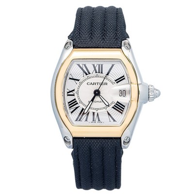 Cartier Roadster W62031Y4 Bracelet Stainless Steel Silver Roman Automatic 38mm