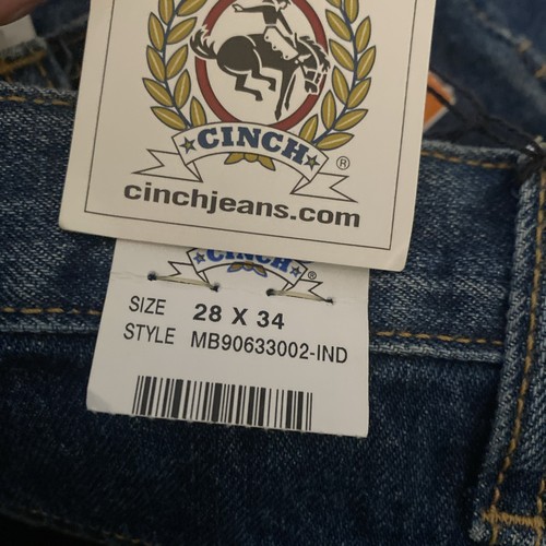 CINCH Jeans Black Label Relaxed Fit Tapered Leg Denim Mens 28x32 MB90633002 NWT - Picture 2 of 14