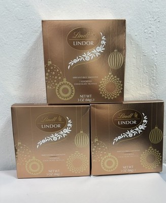 Luxury Lindor  Chocolate Truffles Assorted 7 Pieces in Each Box  (lot of 3) T-1